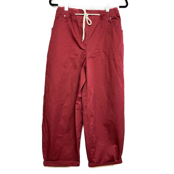 Urban BDG Liv Chino Burgundy Pants Size Small - Loose, Slouchy, Style 64173727 - Picture 1 of 10